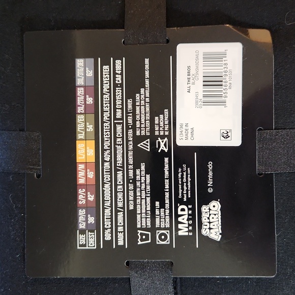 Super Mario Men's Hoodie "all the bros" - Picture 3 of 4